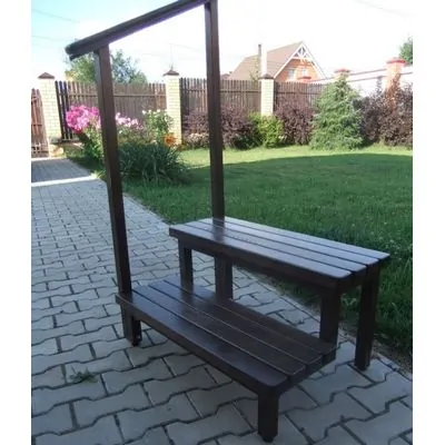 Ступени для прямоугольных спа бассейнов с одним поручнем