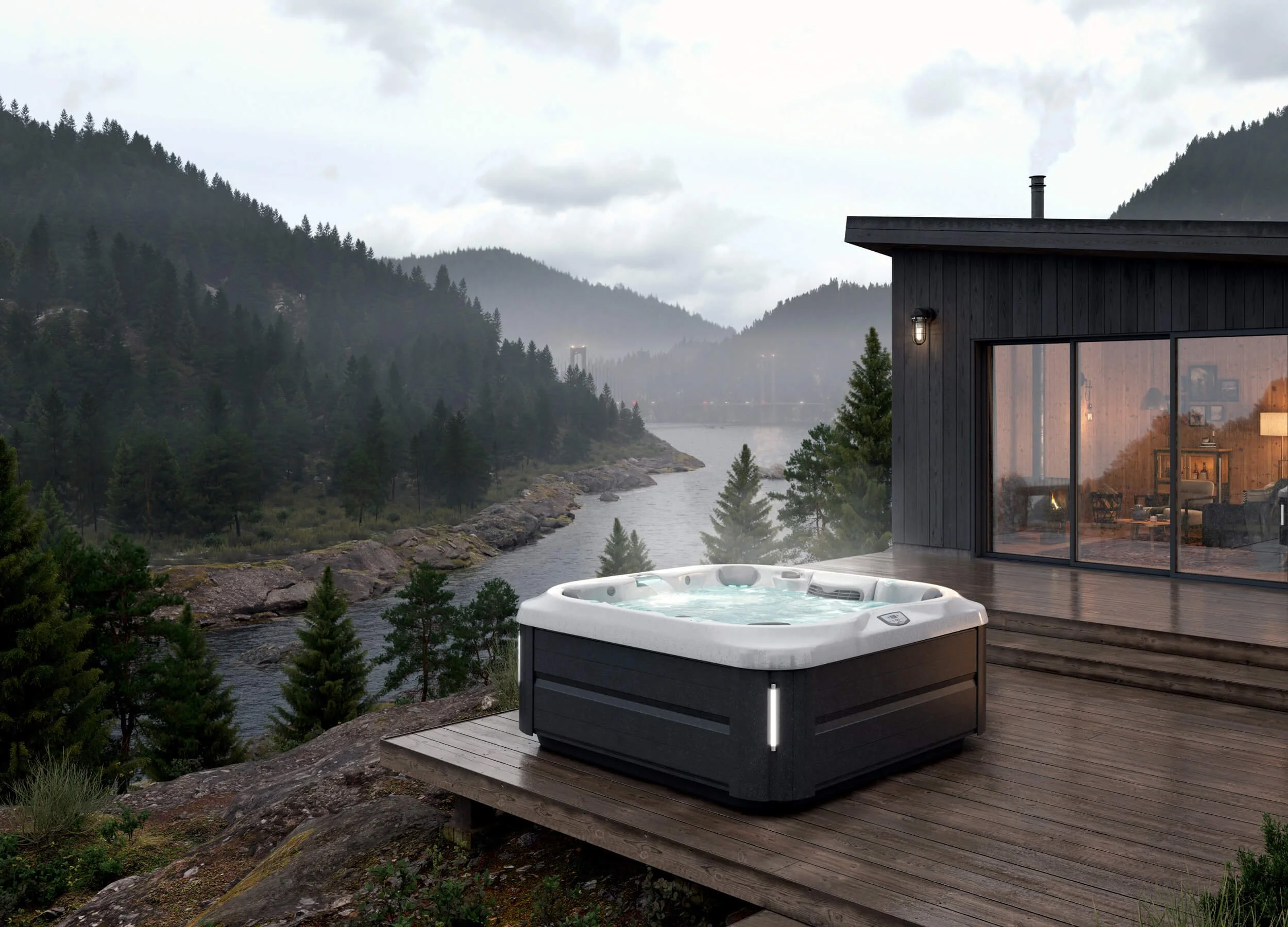 Проблемный участок с уклоном и установка уличного джакузи