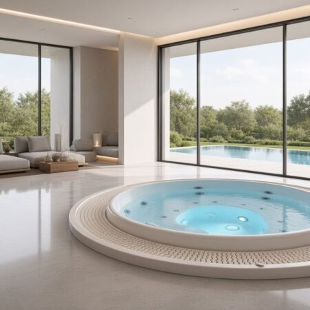 Круглый СПА бассейн Aquavia Spa Capri