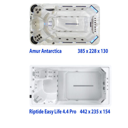 Сравнение спа-бассейнов Amur Antarctica и Riptide Easy Life 4.4 Pro